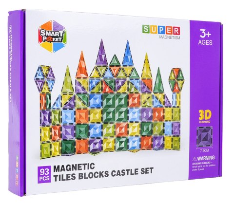 Zestaw Klocków Magnetycznych 3D 93el.