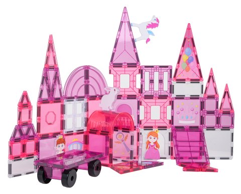 Zestaw Klocków Magnetycznych Do Malowania Różowa Księżniczka 126el.