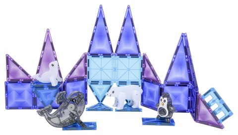 Zestaw Klocków Magnetycznych ICE SNOW 30el.