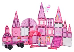 Zestaw Klocków Magnetycznych Różowy Zamek Księżniczki 58el.