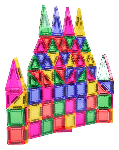 Zestaw Kolorowych Klocków Magnetycznych 75el.