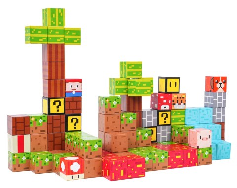 Zestaw Kostek, Klocków Magnetycznych 102el.