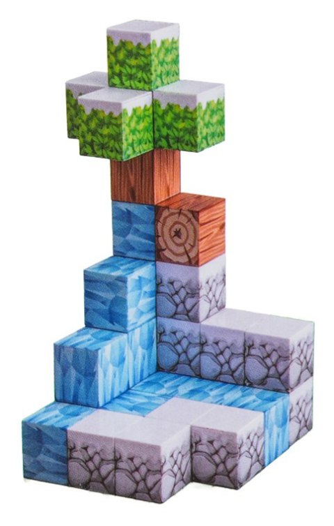 Zestaw Kostek, Klocków Magnetycznych 384el.