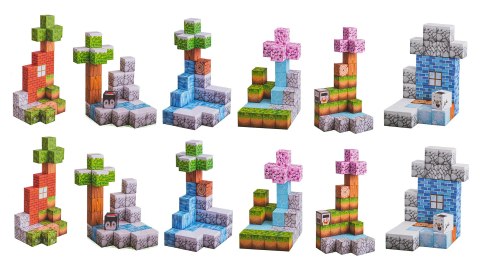 Zestaw Kostek, Klocków Magnetycznych 384el.