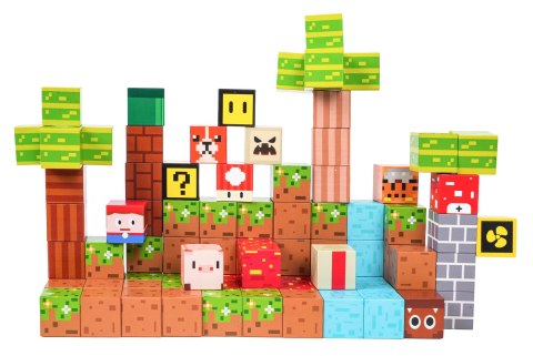 Zestaw Kostek, Klocków Magnetycznych 84el.