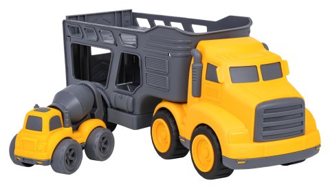 Zestaw Pojazdów Laweta + Autka Budowlane