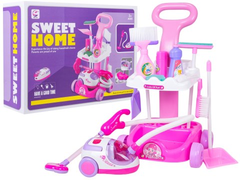 Zestaw Sprzątający Różowy + Akcesoria