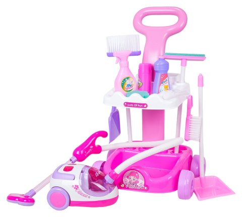 Zestaw Sprzątający Różowy + Akcesoria