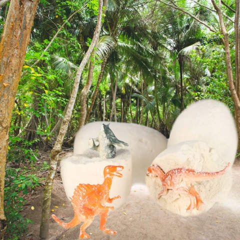 Dinozaury wykopaliska jajka dinozaura figurki zestaw archeologiczny 12 jajek