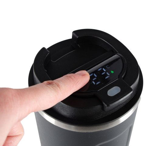 Smart kubek podróżny z wyświetlaczem LED czarny 500ml