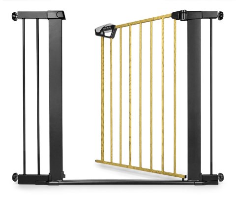 Milly Mally Bramka zabezpieczająca Barierka na schody z rozszerzeniami Guardy 104 Black Natural