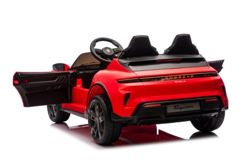 Pojazd Porsche Taycan Turbo S Czerwony