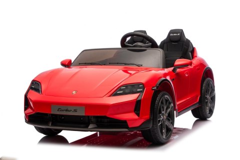 Pojazd Porsche Taycan Turbo S Czerwony
