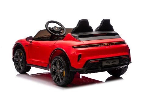 Pojazd Porsche Taycan Turbo S Czerwony