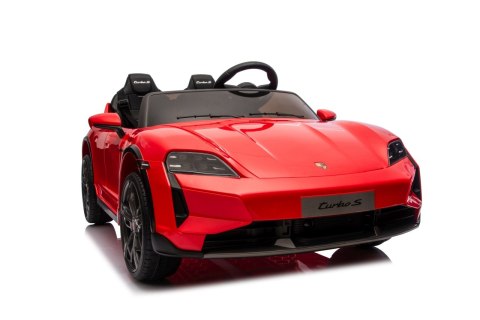 Pojazd Porsche Taycan Turbo S Czerwony