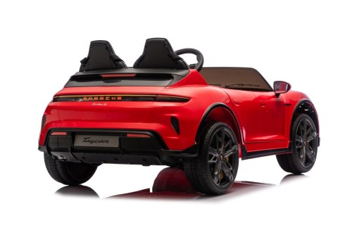Pojazd Porsche Taycan Turbo S Czerwony