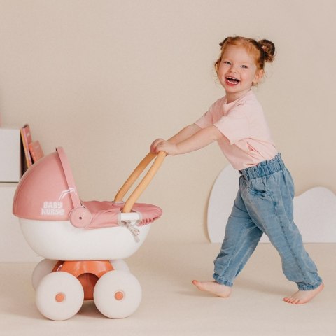 SMOBY Baby Nurse Wózek Głęboki z Plastikowym Daszkiem