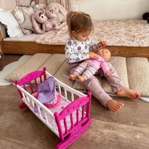 WOOPIE ROYAL Zestaw XL Opiekunka Lalka Jednorożec z Kołyską i Zestawem do Karmienia