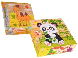 Klocki Drewniane Dla Najmłodszych Edycja Egzotyczne Zwierzątka