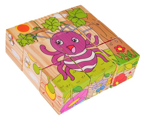 Klocki Drewniane Dla Najmłodszych Edycja Owady