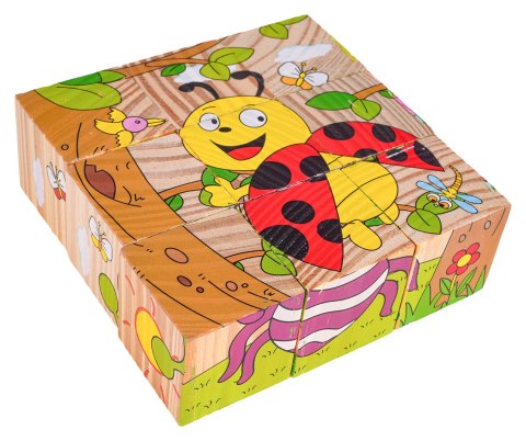 Klocki Drewniane Dla Najmłodszych Edycja Owady