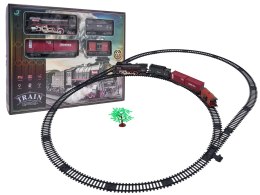 Kolejka Retro z Funkcją Świateł, Dźwięku i Dymu 138cm