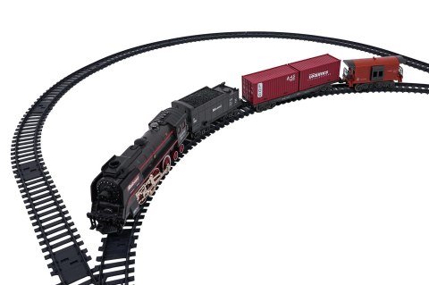 Kolejka Retro z Funkcją Świateł, Dźwięku i Dymu 138cm