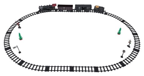 Kolejka Retro z Funkcją Świateł, Dźwięku i Dymu 172cm