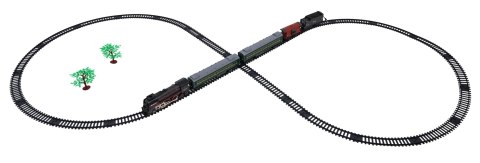 Kolejka Retro z Funkcją Świateł, Dźwięku i Dymu 216cm