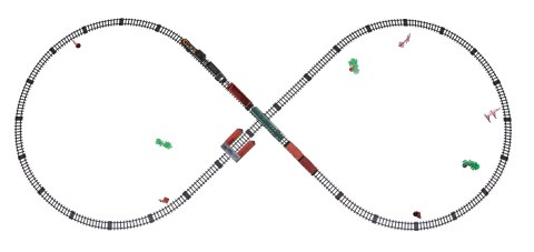 Kolejka z Funkcją Dymu Vintage