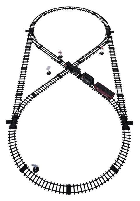 Kolejka Retro z Funkcją Dymu, Świateł i Dźwięku