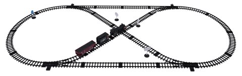 Kolejka Retro z Funkcją Dymu, Świateł i Dźwięku