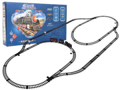 MEGA Kolejka Retro z Funkcją Dymu, Świateł i Dźwięku