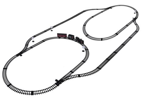 MEGA Kolejka Retro z Funkcją Dymu, Świateł i Dźwięku