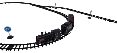 MEGA Kolejka Retro z Funkcją Dymu, Świateł i Dźwięku