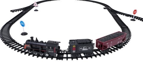 MEGA Kolejka Retro z Funkcją Dymu, Świateł i Dźwięku