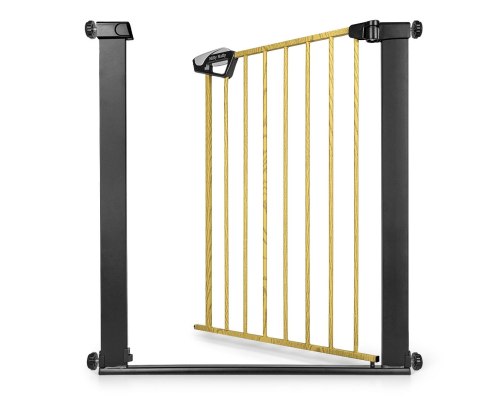 MILLY MALLY 6575 Bramka zabezpieczająca - barierka na schody Guardy 83 Black Natural