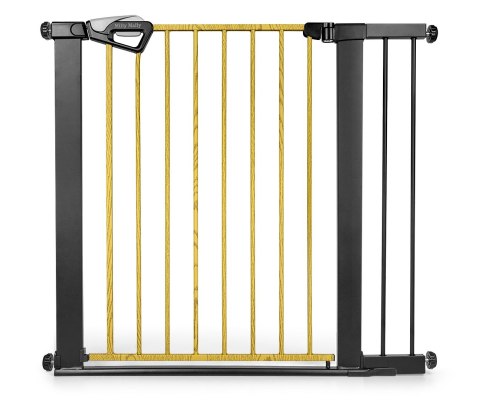 MILLY MALLY 6578 Bramka zabezpieczająca - barierka na schody z rozszerzeniem Guardy 104 Black Natural