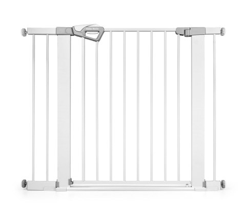 MILLY MALLY 6579 Bramka zabezpieczająca - barierka na schody z rozszerzeniem Guardy 104 White