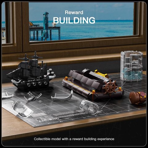 Zestaw Klocków Statek Piracki w Butelce 822el.