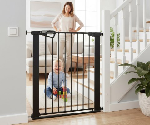 MILLY MALLY 6574 Bramka zabezpieczająca - barierka na schody Guardy 83 Black
