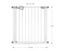 MILLY MALLY 6576 Bramka zabezpieczająca - barierka na schody Guardy 83 White