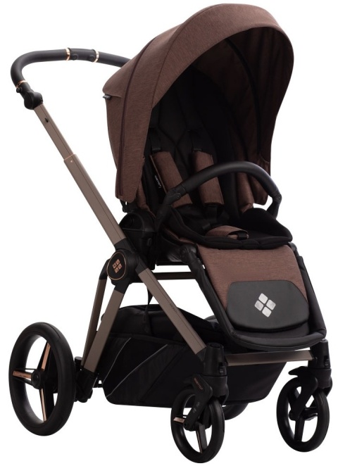 MONTI - 13/KASZMIR/CZARN/D.MIE/FLEXY Wózek Bebetto 2w1