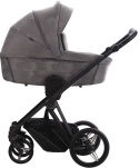 MONTI - 14/CZM/D.DARK+CZARNE/FLEXY Wózek Bebetto 2w1