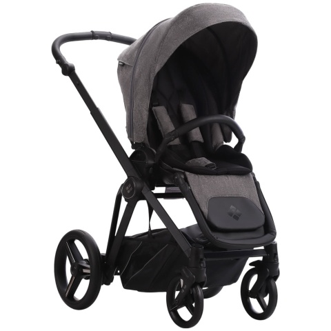 MONTI - 14/CZM/D.DARK+CZARNE/FLEXY Wózek Bebetto 2w1