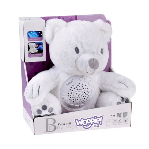 WOOPIE BABY Przytulanka Miś z Projektorem Uspokajacz Usypiacz Pozytywka