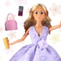 WOOPIE ROYAL Lalka Lily Długie Blond Włosy 30 cm Lawendowa Suknia Akcesoria