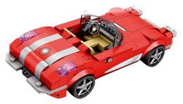 Zestaw Klocków Auto Kabriolet Czerwony 311el.