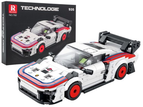 Zestaw Klocków Auto Sportowe Białe 346el.