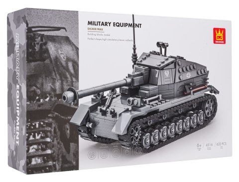 Zestaw Klocków Czołg Szary 632el.